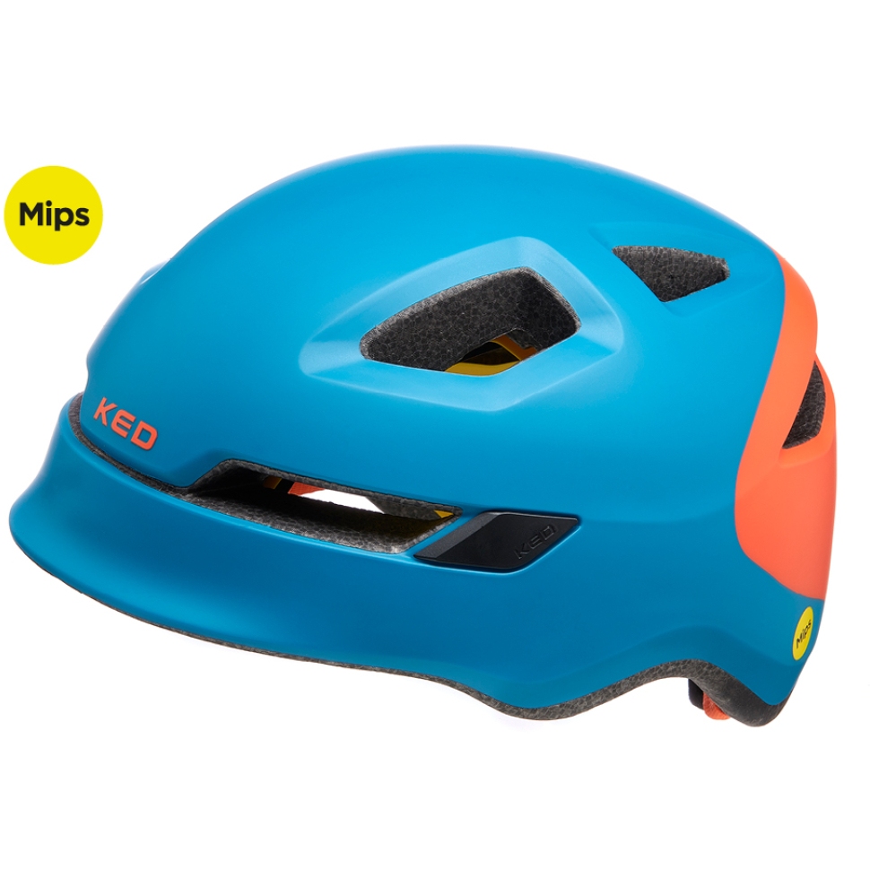 Picture of KED POP MIPS Kids Helmet - petrol orange