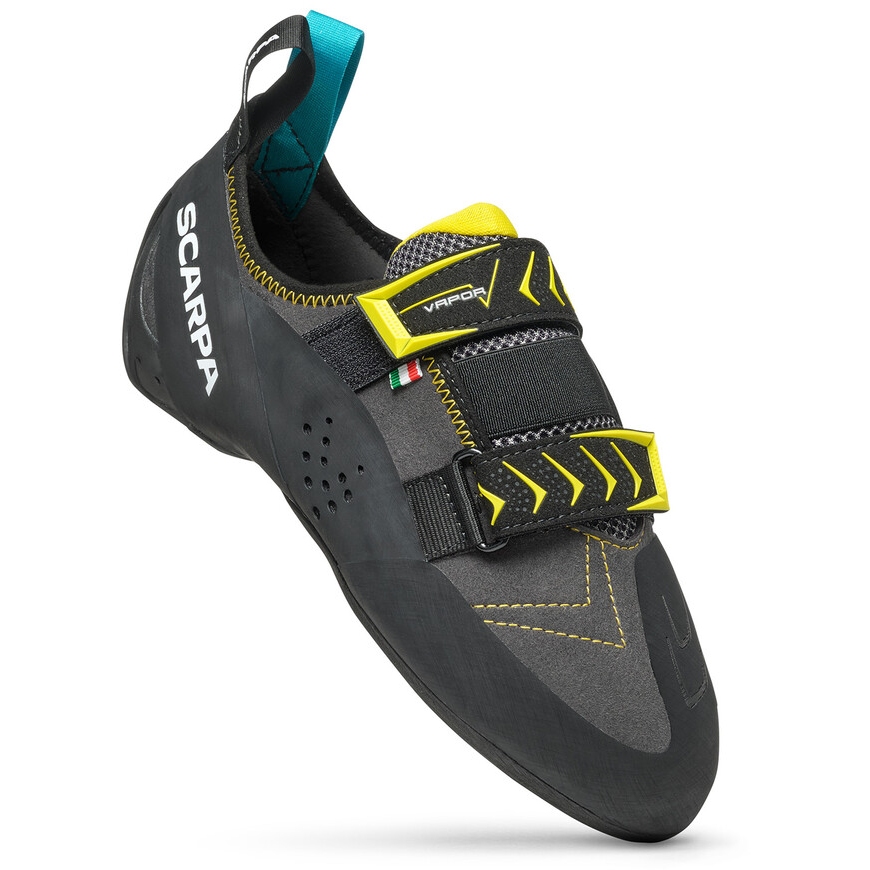 Chaussons D'escalade Scarpa Vapor - Taille EU 35 (US 3.5) - Noir/jaune - Neuf Avec Défauts Mineurs