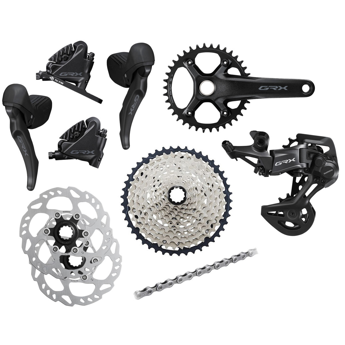 Picture of Shimano GRX RX610 Groupset - 1x12-speed - Special Offer - 170 mm