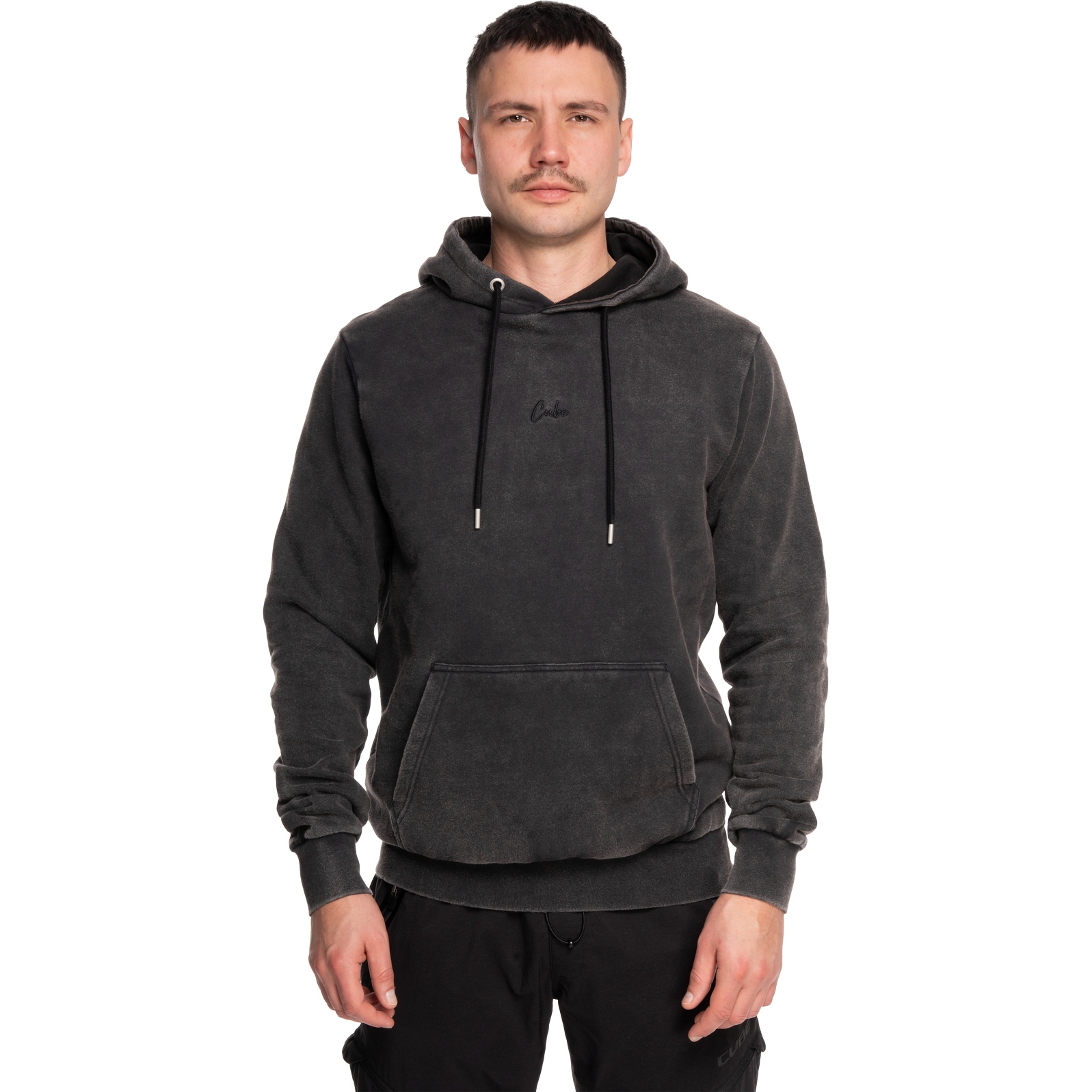 Productfoto van CUBE Organic Script Hoodie Heren - washed grey