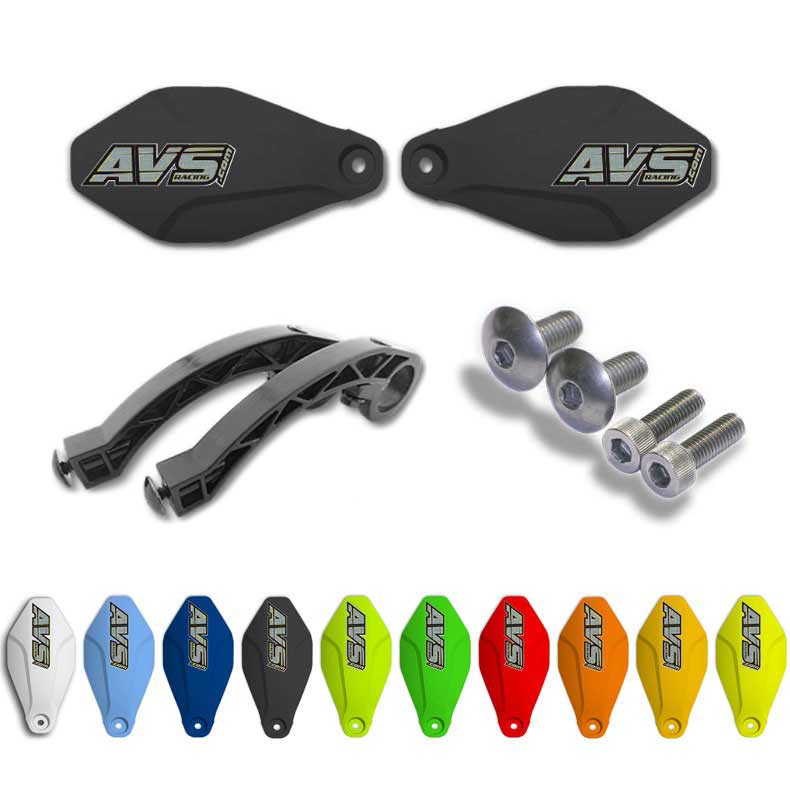Productfoto van AVS Racing MTB Handguard Kit - Logo silver