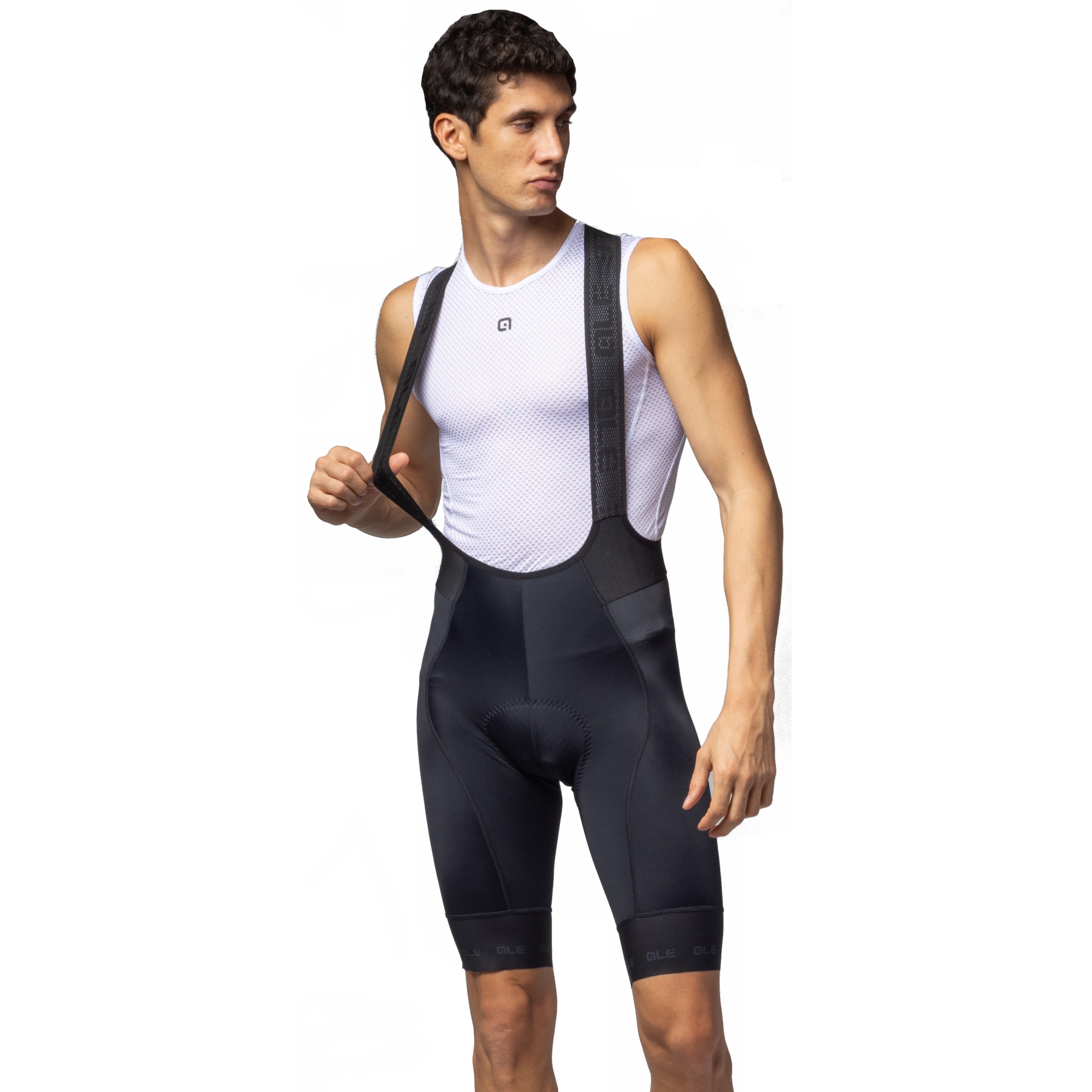 Productfoto van Alé PR-E Strada 2.0 Fietsshorts met bretels Heren - zwart