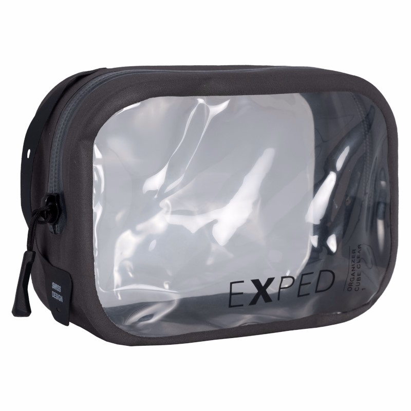 Produktbild von Exped Organizer Cube Clear Packtasche - 1 L - charcoal