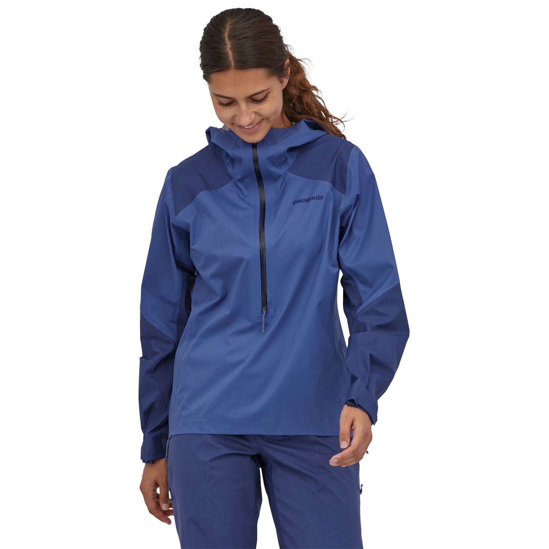 Picture of Patagonia Women&#039;s Dirt Roamer Storm Jacket - Current Blue