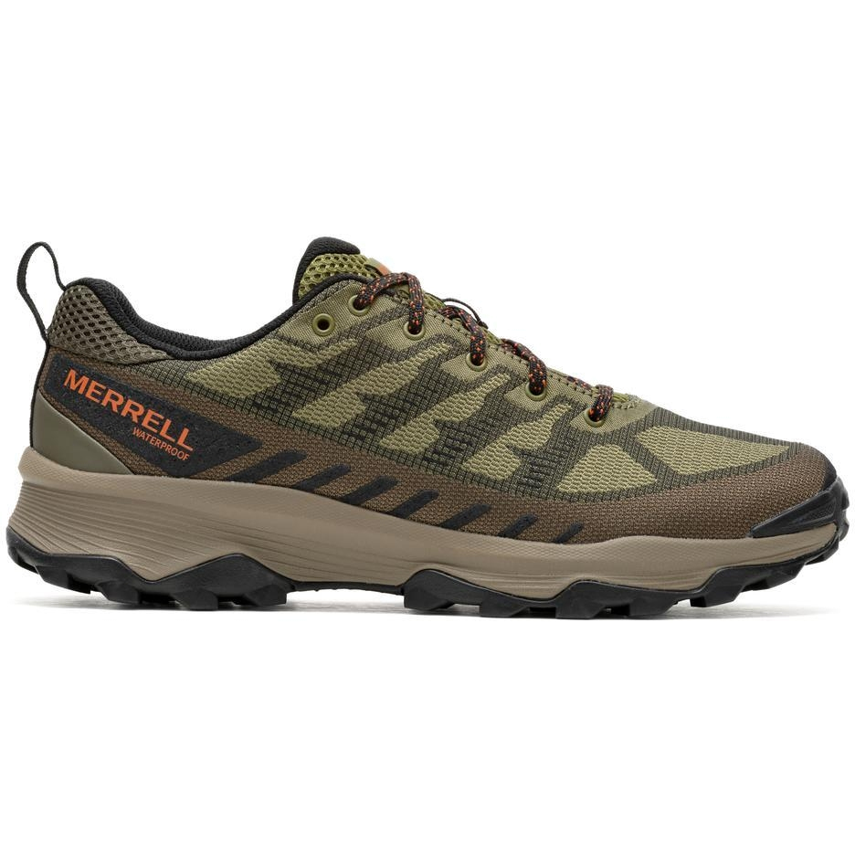 Picture of Merrell Speed Eco Waterproof Hiking Shoes Men - avocado/kangaroo