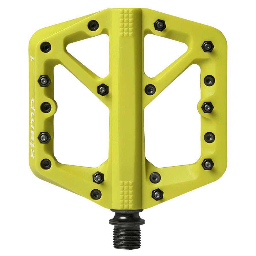 Picture of Crankbrothers Stamp 1 Small Flat Pedal - Splash Edition - citron