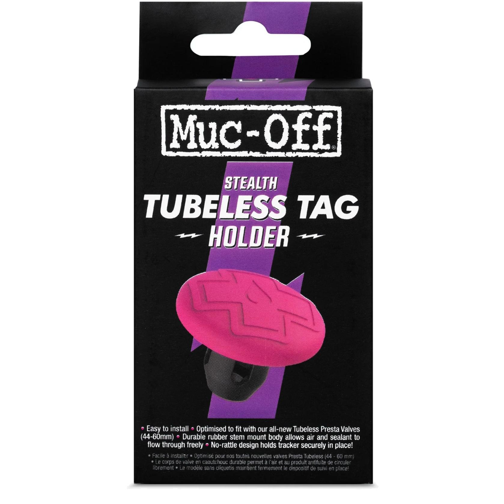 Produktbild von Muc-Off Tubeless Tag Halter - schwarz/rosa