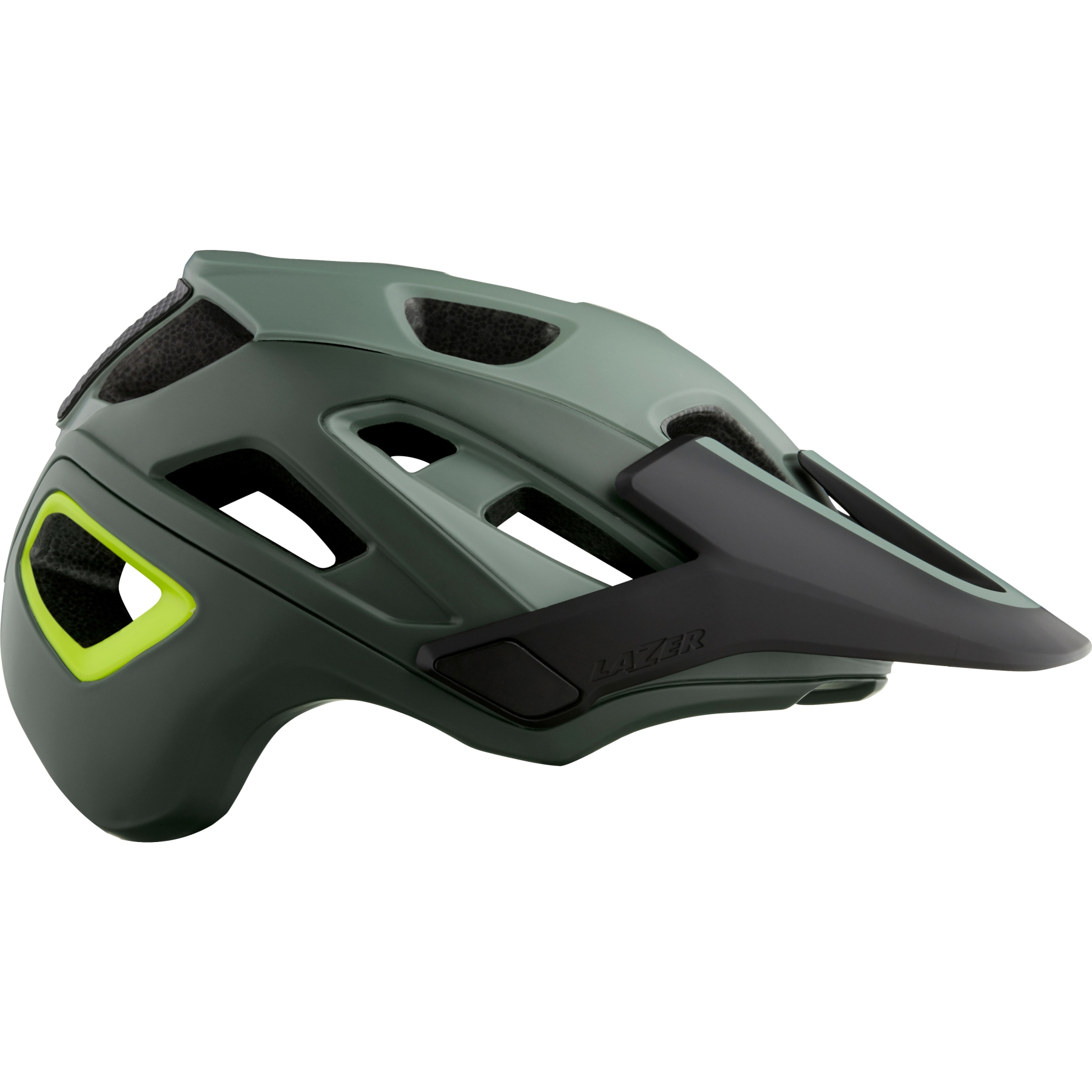 Picture of Lazer Jackal MIPS Helmet - matte dark green flash yellow