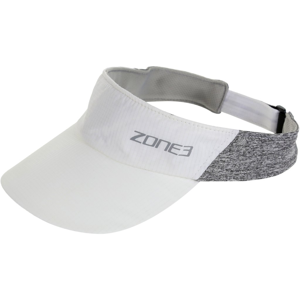 Image of Zone3 Lightweight Race Visor - white/charcoal marl/reflective