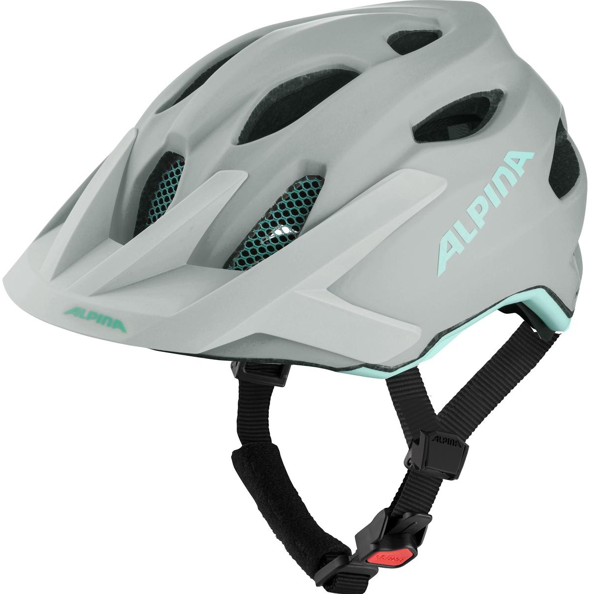 Produktbild von Alpina Apax JR MIPS Helm Kinder - smoke-grey turquoise matt
