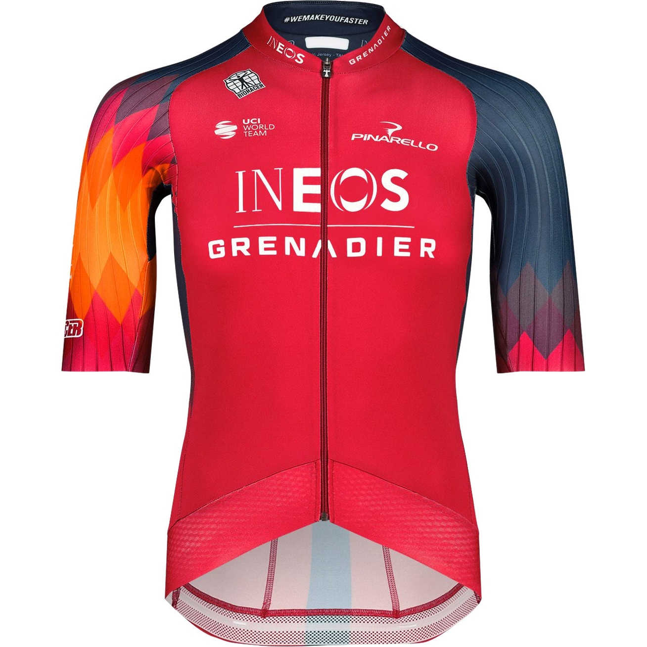 Picture of Bioracer Ineos Grenadiers Epic Shortsleeve Jersey Men - red/navy blue