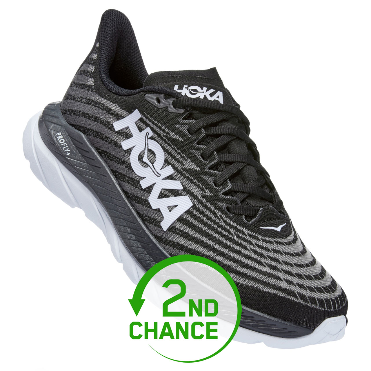 Hoka Mach 5 Running Shoes Men - black/ castlerock - 2nd Choice