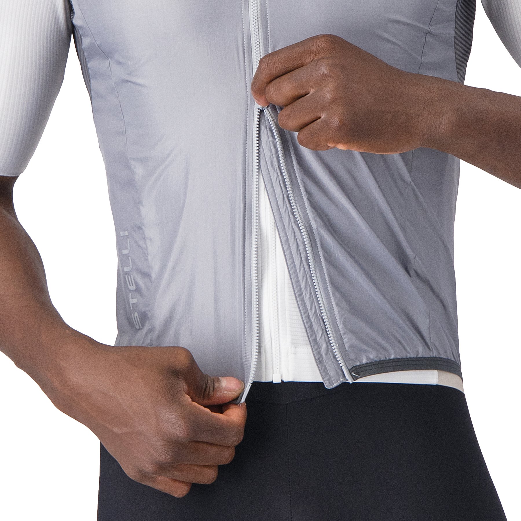 Castelli Aria 2 Vest Men - silver grey/dark grey 870 | BIKE24