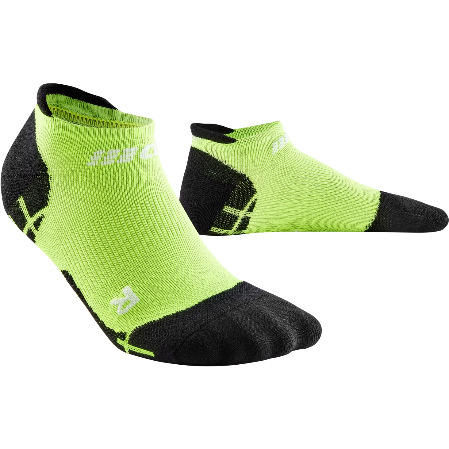 Picture of CEP Ultralight No Show Compression Socks Women - flash green/black