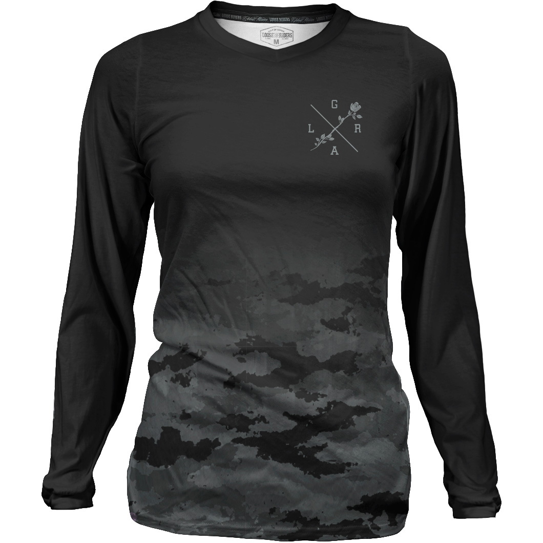 Picture of Loose Riders Cult Of Shred Long Sleeve Jersey Women - Slate Camo