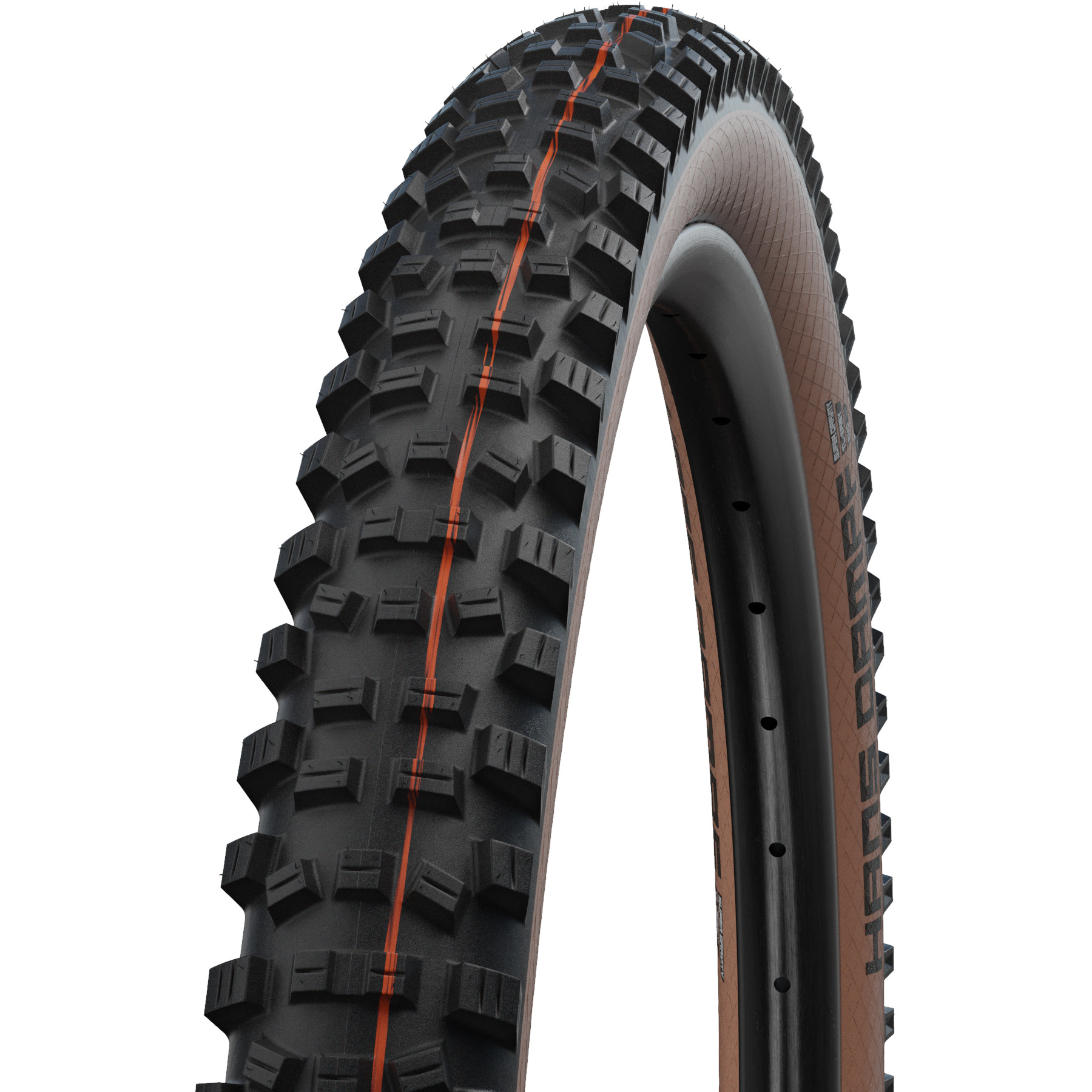 Picture of Schwalbe Hans Dampf Folding Tire - Evolution | Addix Soft | Super Trail | TLEasy - E-25 - 27.5x2.60&quot; | Bronze Sidewall