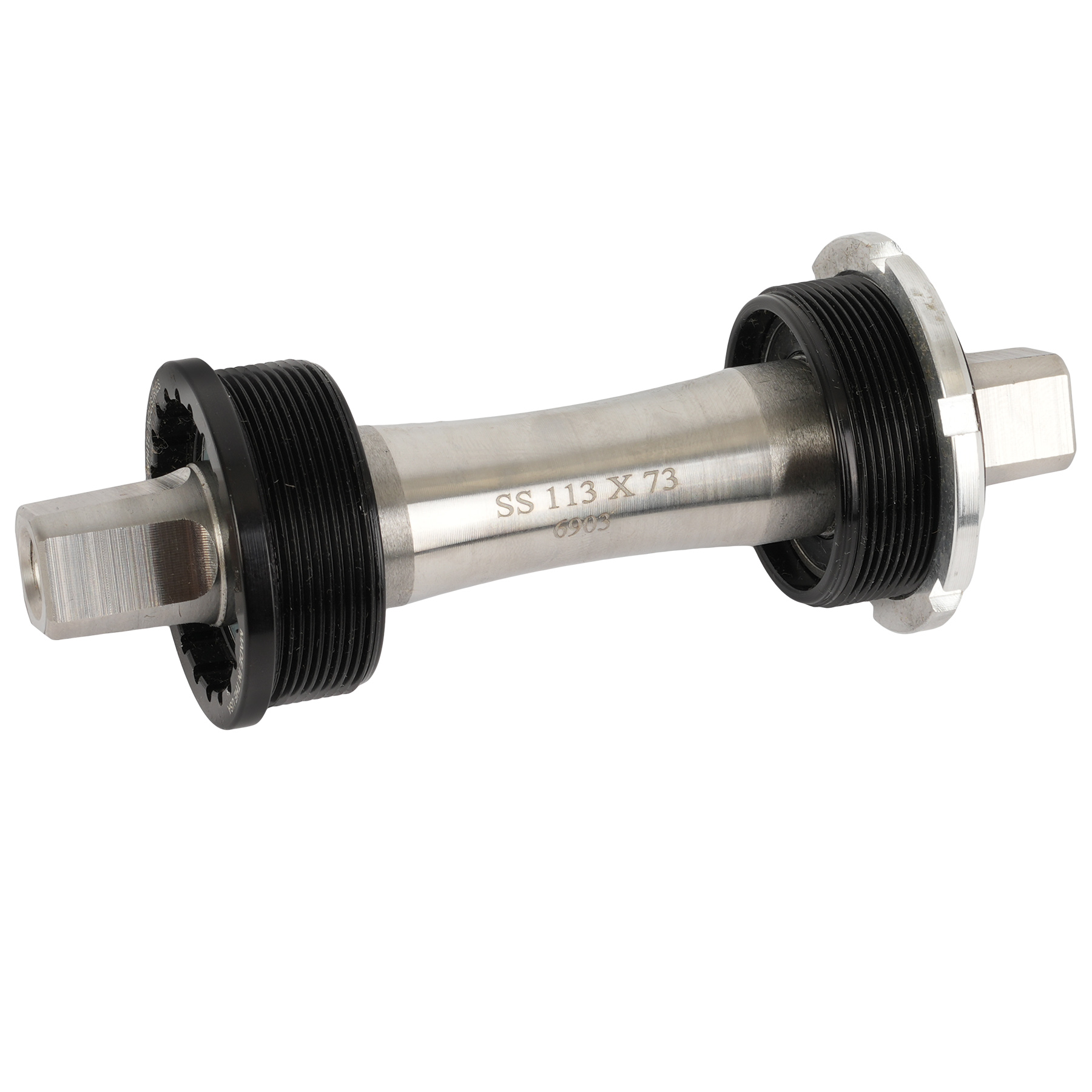Picture of White Industries Bottom Bracket JIS Square Taper - BSA-68/73-ST - Stainless Steel Axle