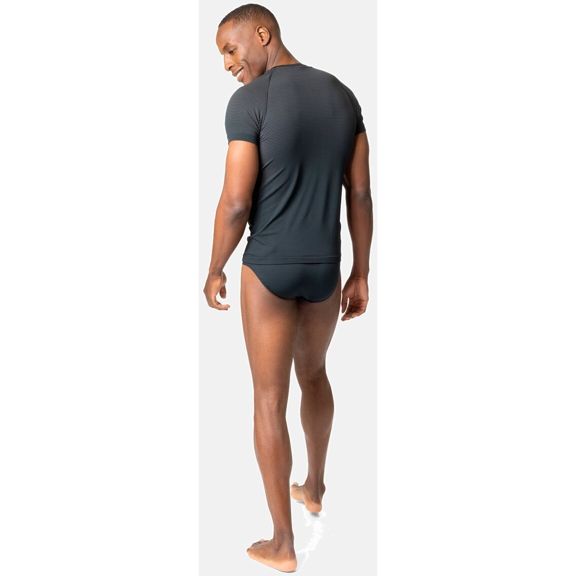 Vêtements de sport ODLO Homme, Maillot de corps thermique à manches  longues ODLO PERFORMANCE WARM Black/Odlo Concrete Grey pour homme