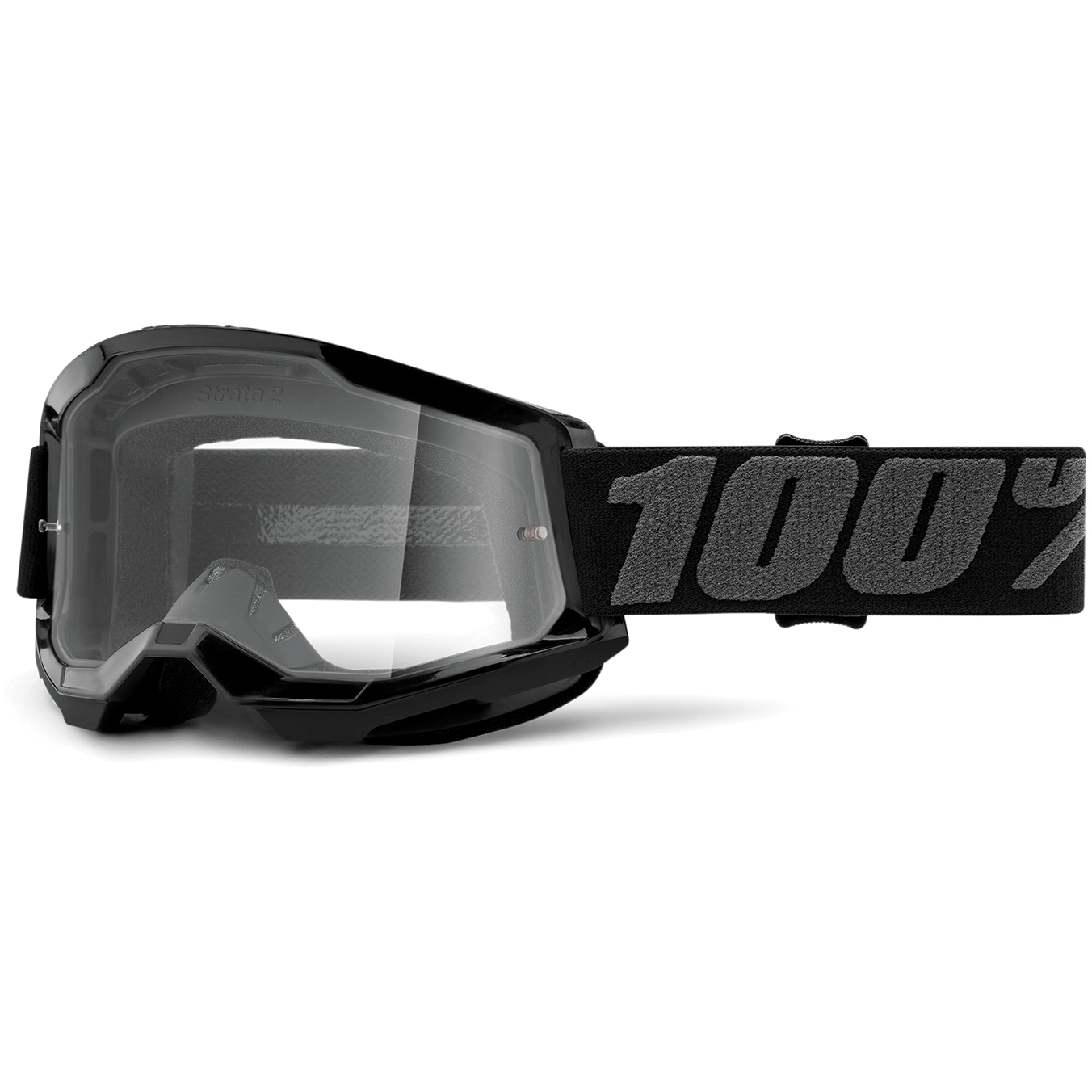 Picture of 100% Strata 2 Goggle - Clear Lens - Black