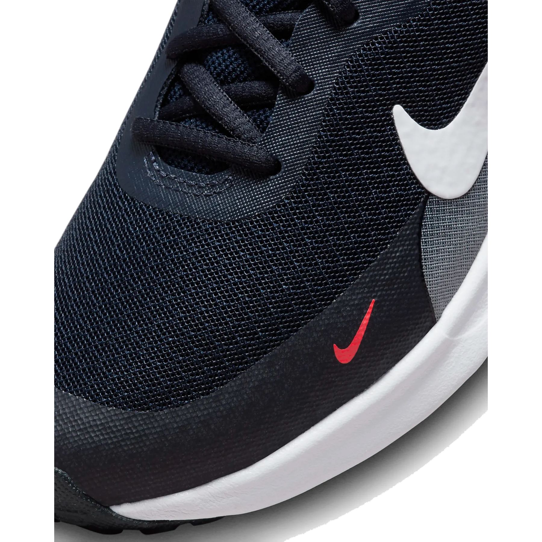 Nike Revolution 7 Schuhe fur altere Kinder dark obsidian bright crimson black white FB7689 400