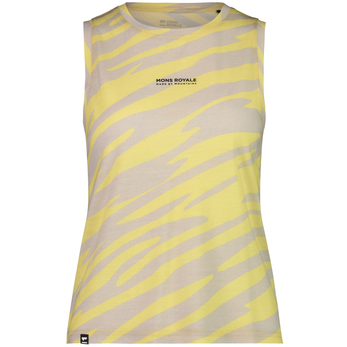 Picture of Mons Royale Icon Merino Air-Con Relaxed Tank Women - limelight camo
