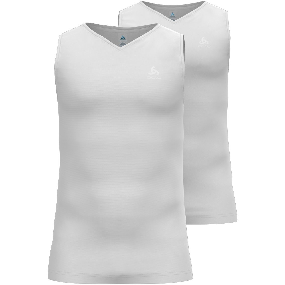 Picture of Odlo Active Everyday V-Neck Base Layer Singlet Men - 2 pack - white