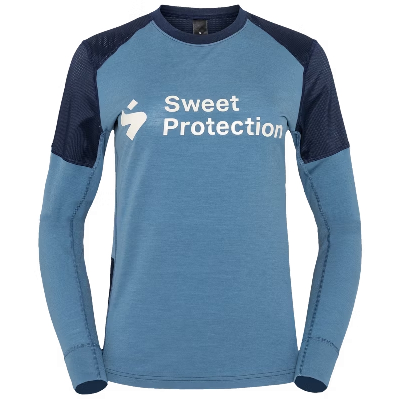 Picture of SWEET Protection Hunter Merino Hybrid Longsleeve Jersey Women - Flare Blue