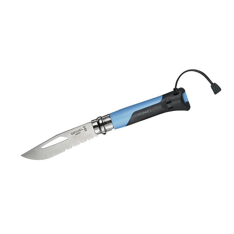 Produktbild von Opinel Messer No 08 Outdoor - rostfrei - blau/grau