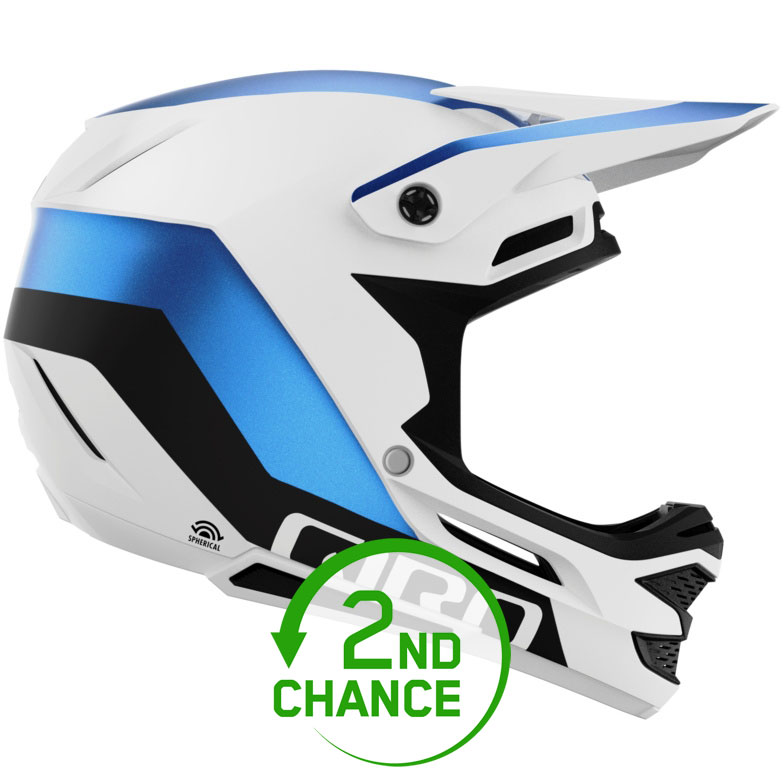 Produktbild von Giro Insurgent Spherical Helm - matte white/ano blue - B-Ware