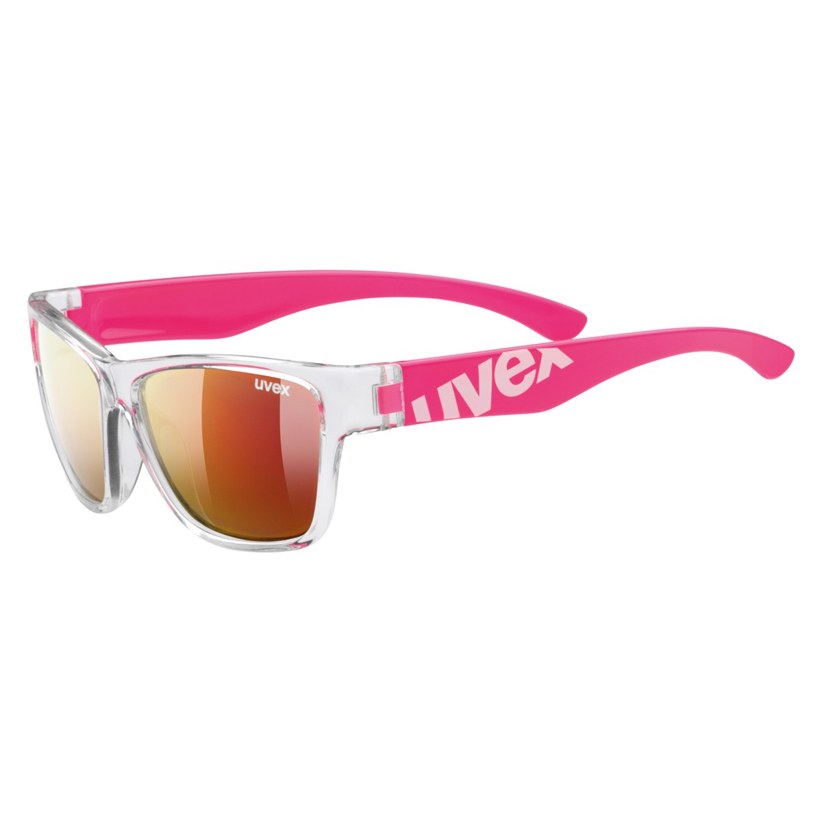 Produktbild von Uvex sportstyle 508 Kinderbrille - clear pink/mirror red