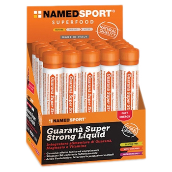 Image de NAMEDSPORT Guarana Super Strong Liquid - Complément Alimentaire avec Caféine - 20x25ml