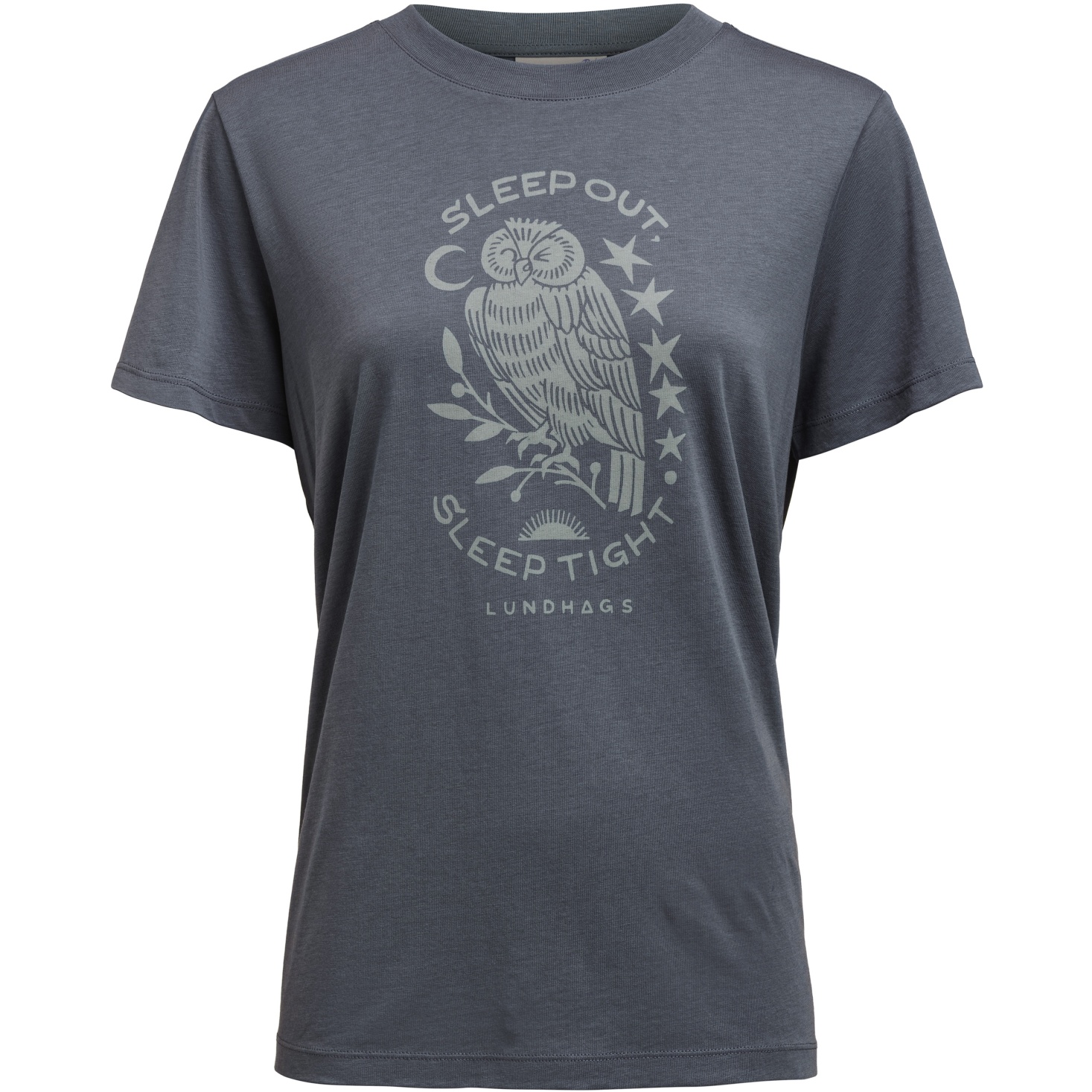 Picture of Lundhags Järpen Printed T-Shirt Women - State Blue 75550