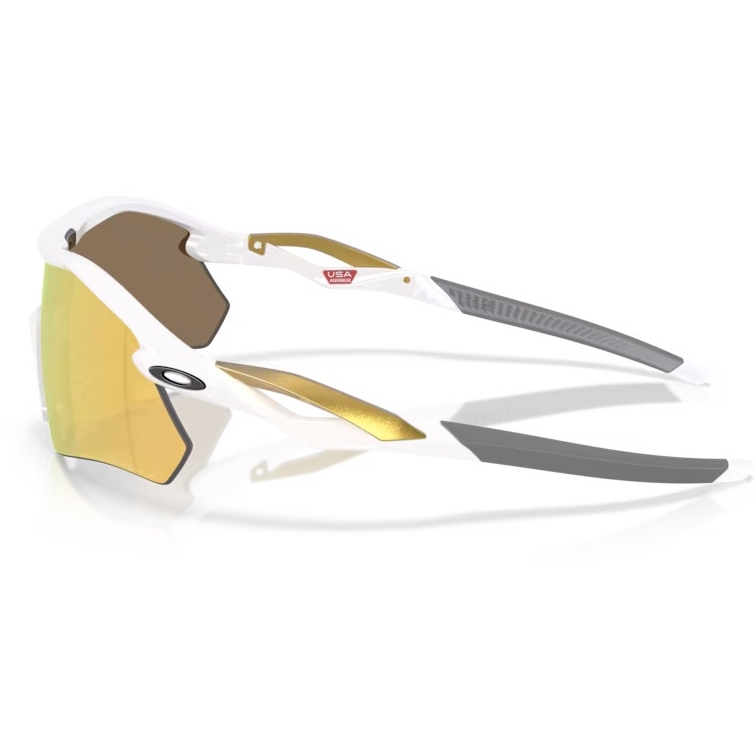 Oakley Radar Plate Glasses - Polished White/Prizm 24K Polarized
