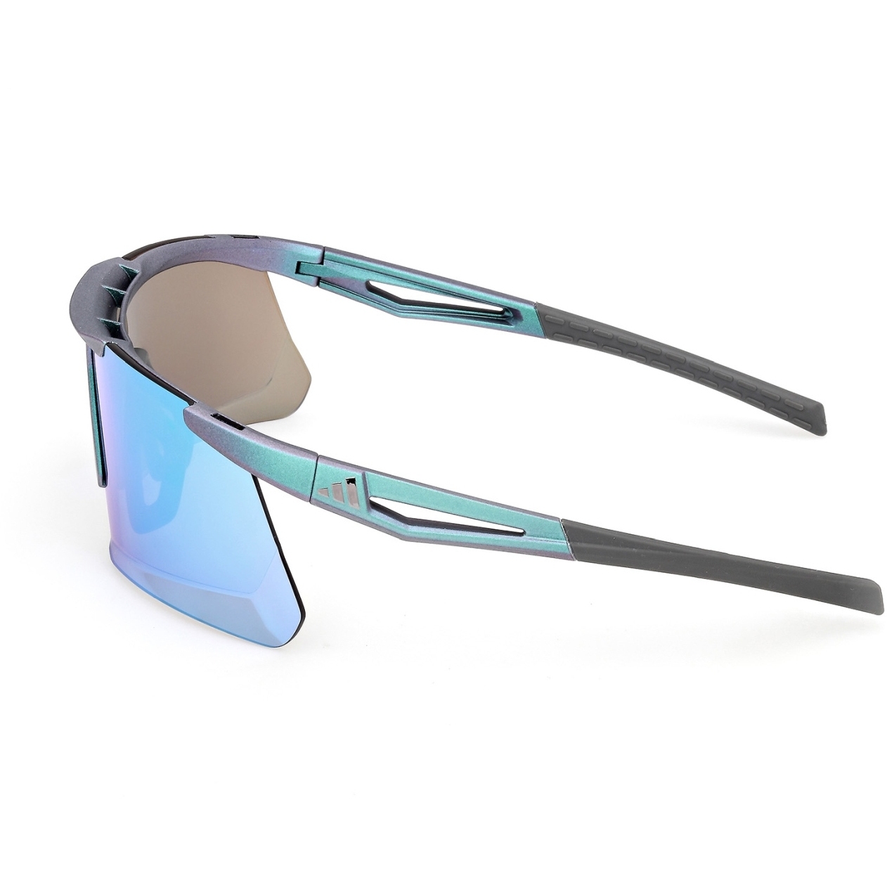 adidas Dunamis Bi SP0119 Glasses - Matte Dark Green / Blue Mirror