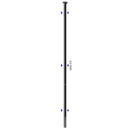 Produktbild von Sapim Leader Speichen 2,0 mm - schwarz gerade