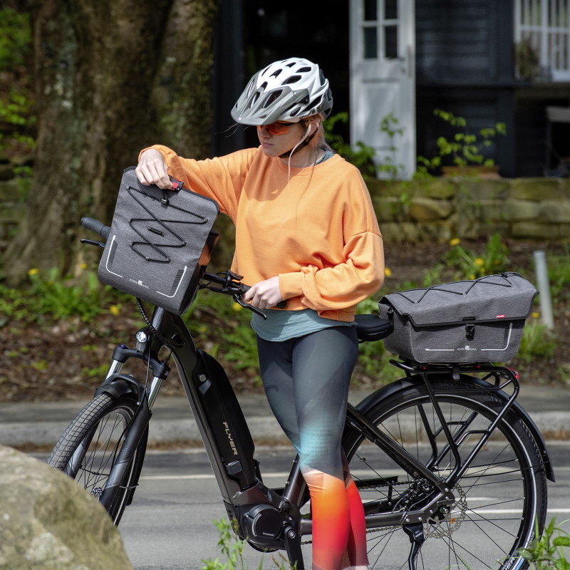 MIVELO KLICKfix Sacoche Guidon Vélo Étanche 7L – Vert Menthe – Compatible Vélo Électrique Et Tous Modèles