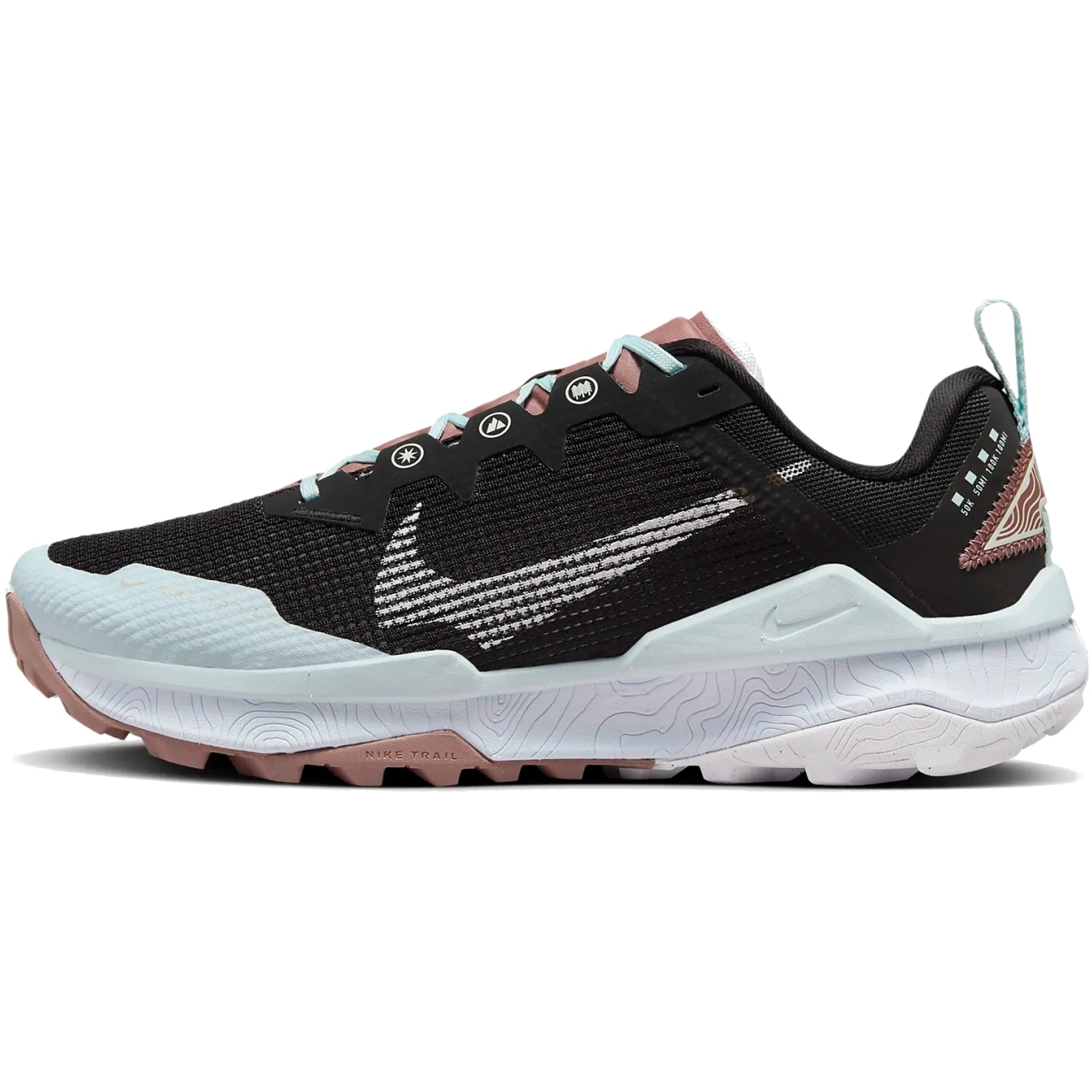 Nike React Wildhorse 8 Trailrunningschuhe Damen black glacier blue football grey white DR2689 004