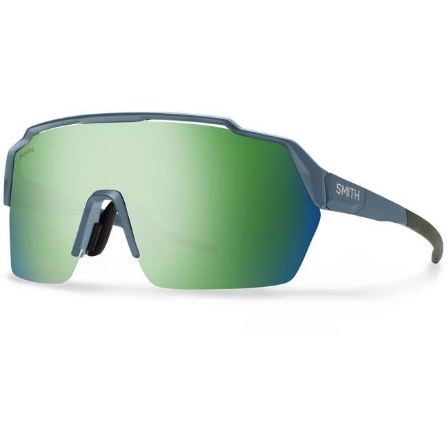 Produktbild von Smith Shift Split Mag Fahrrad-Brille - Matte Stone / Moss - ChromaPop Green Mirror + Clear