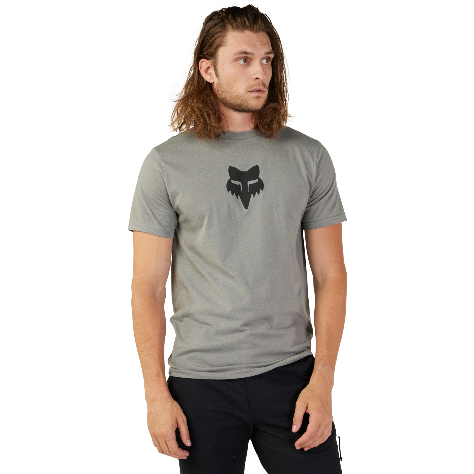 Productfoto van FOX Head Premium Sshirt Heren - heather graphite