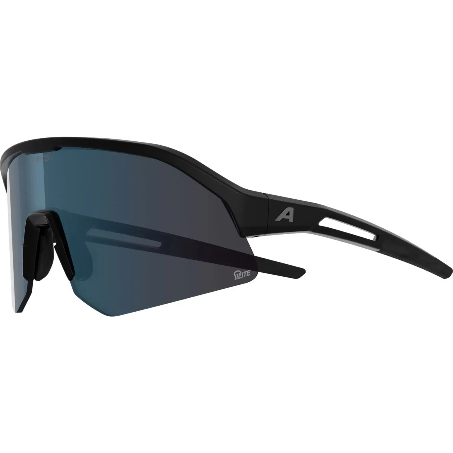 Alpina Sonic HR M Q-Lite Glasses - black matt/blue mirror | BIKE24
