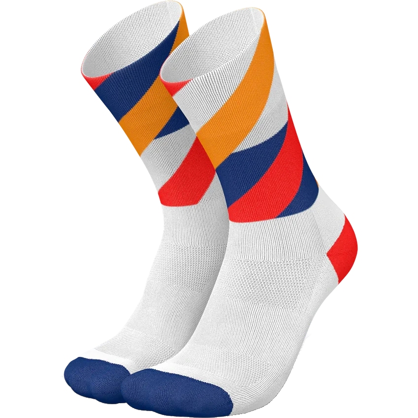Bild von INCYLENCE Running Loops Socken - Weiß Orange Inferno