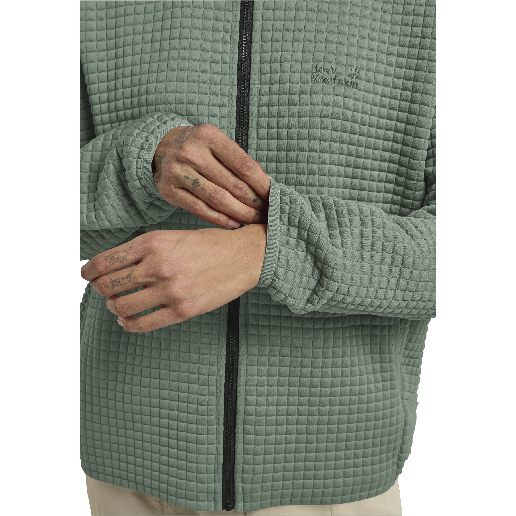 Jack Wolfskin Mogari Full Zip Hooded Jacket Women - green zinnia