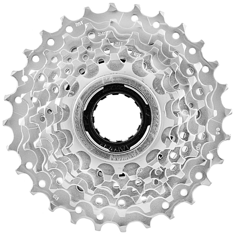 Picture of SunRace MFM30 Freewheel Cassette 7-speed - 13-28 - chrome plated