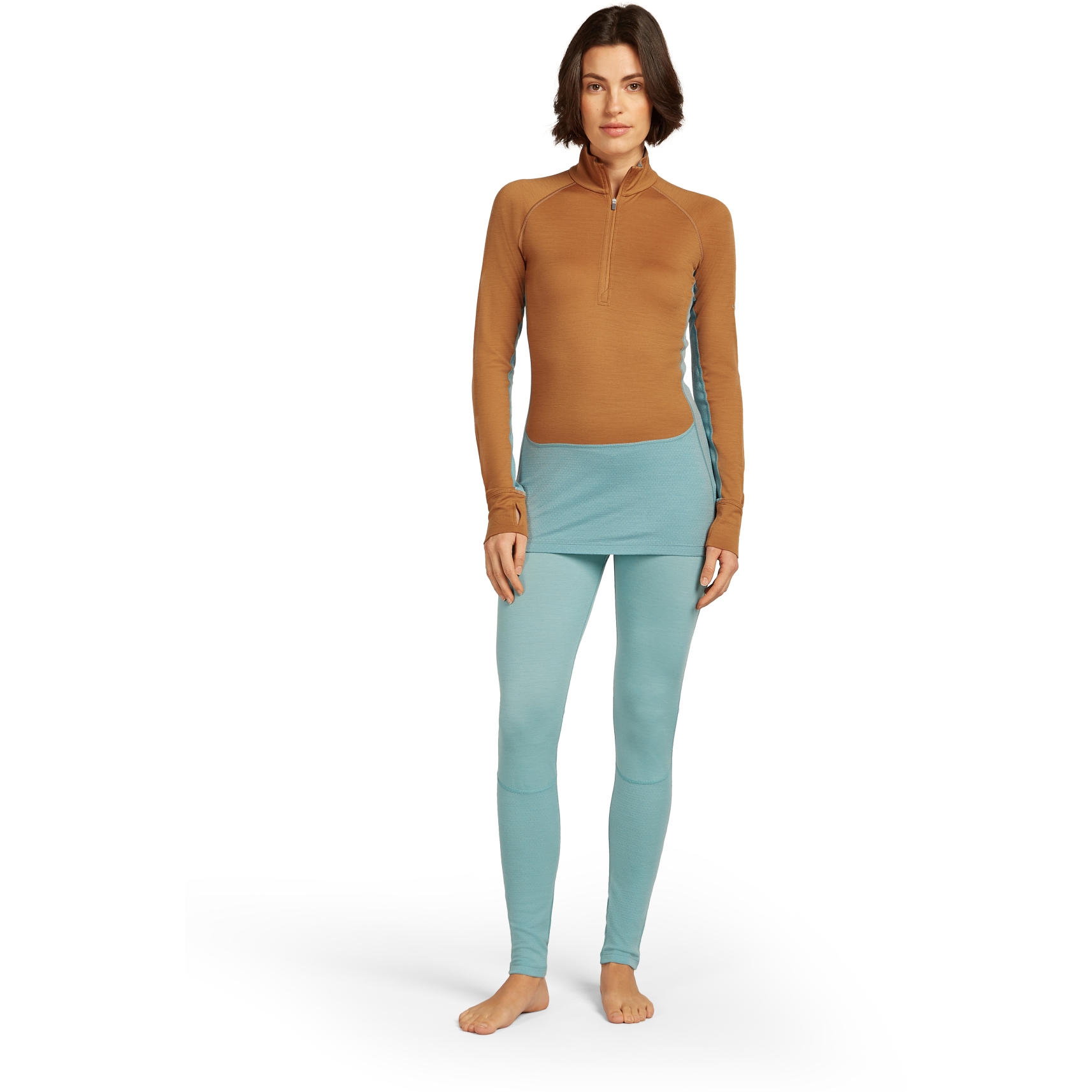 Icebreaker Leggings Termici Uomo 200 Zone – Lana Merino Con Pannelli A Rete Per La Ventilazione