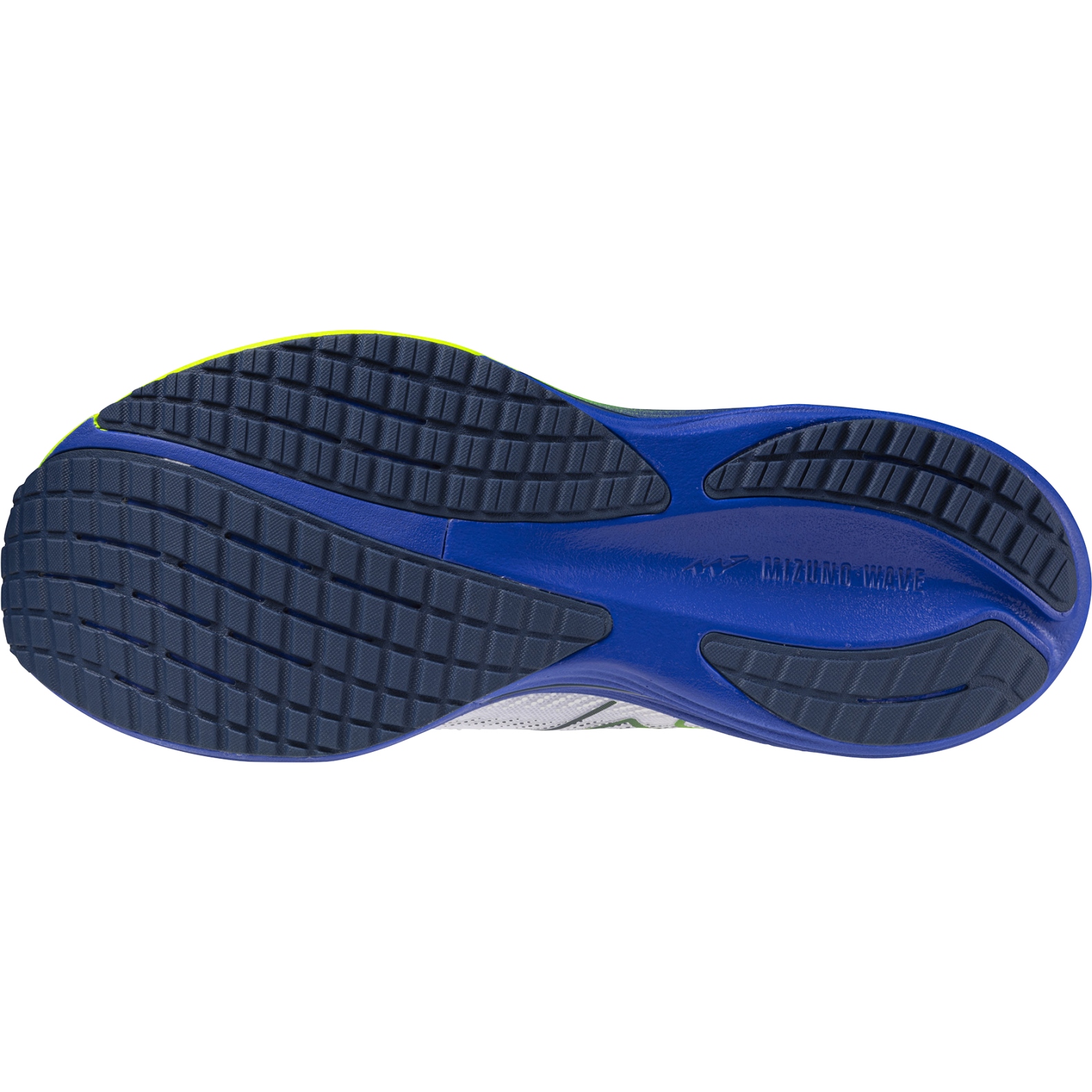 NEW MIZUNO men\'s wave rider 29 running shoe in estate blue/white/lightning yello Mizuno WAVE RIDER 29 - Road running shoes - white/estate  main image 3