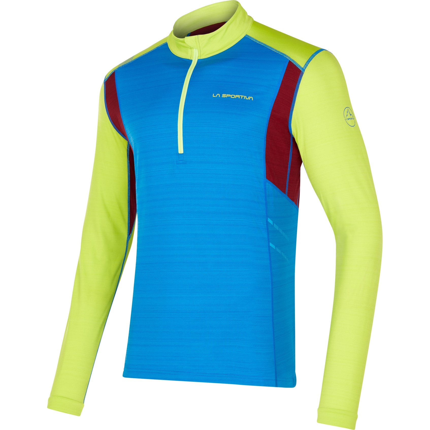 Picture of La Sportiva Galaxia Longsleeve Shirt - Electric Blue/Lime Punch