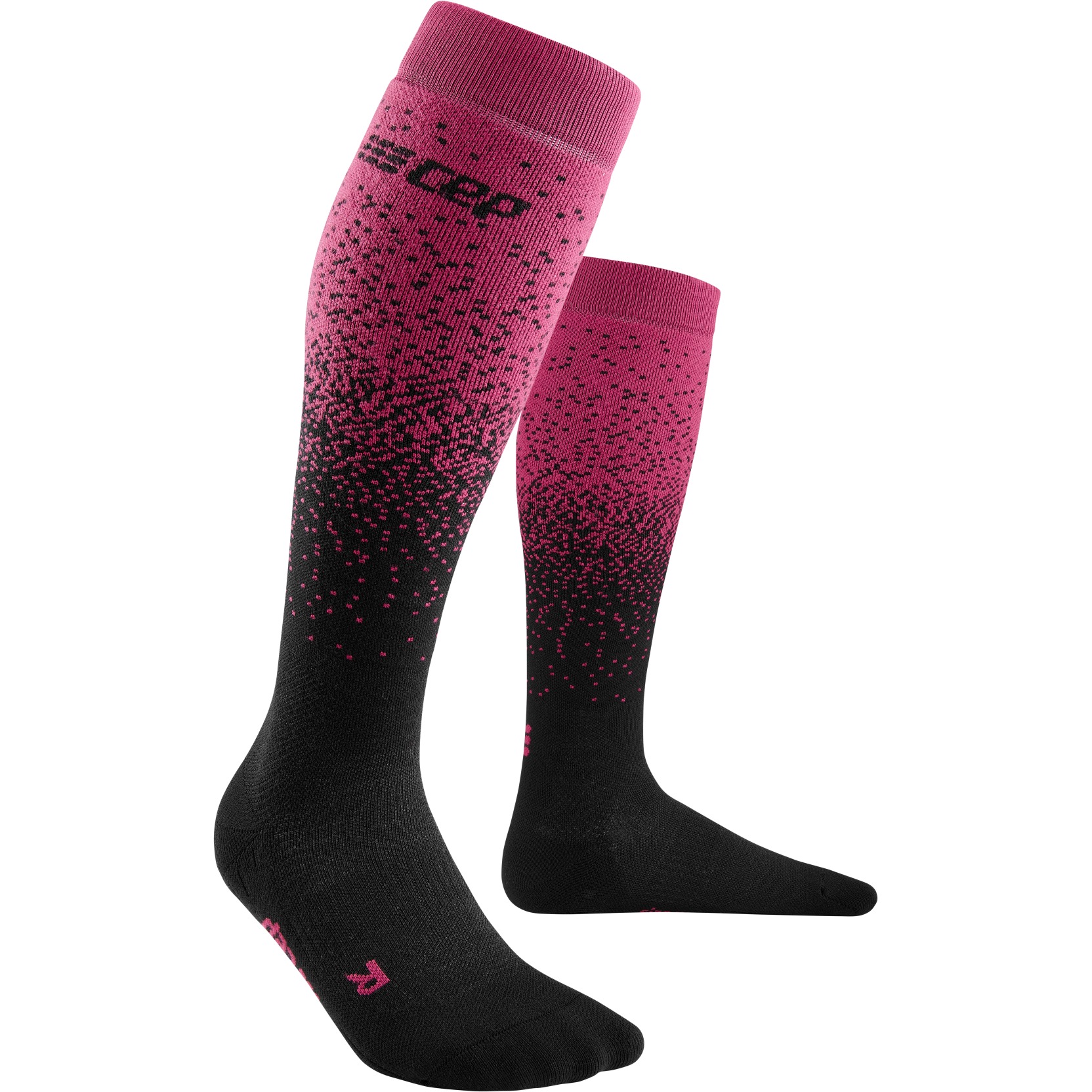 Picture of CEP Snowfall Skiing Compression Socks - black/purple