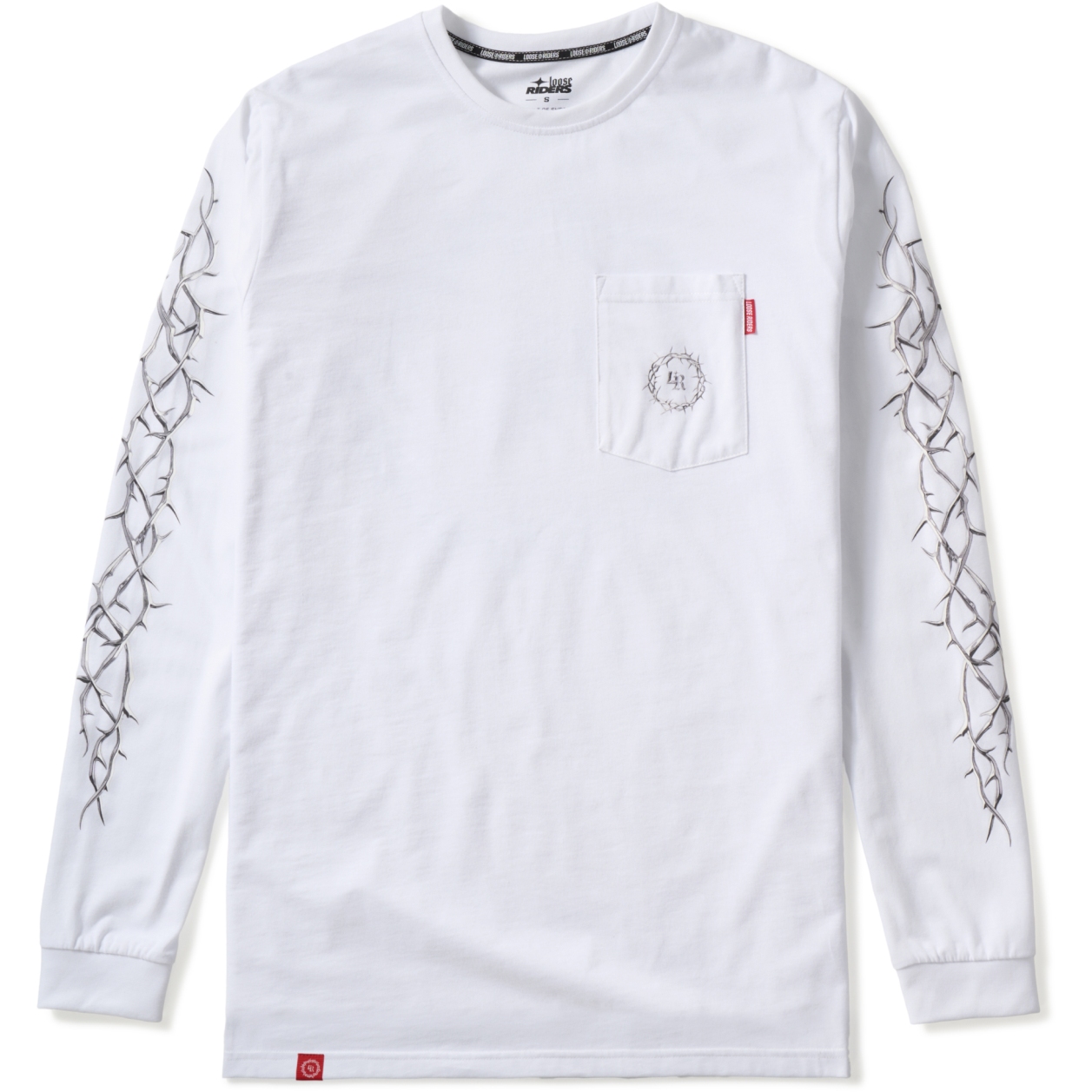 Produktbild von Loose Riders Thorns Tech Langarmshirt Herren - Thorns White