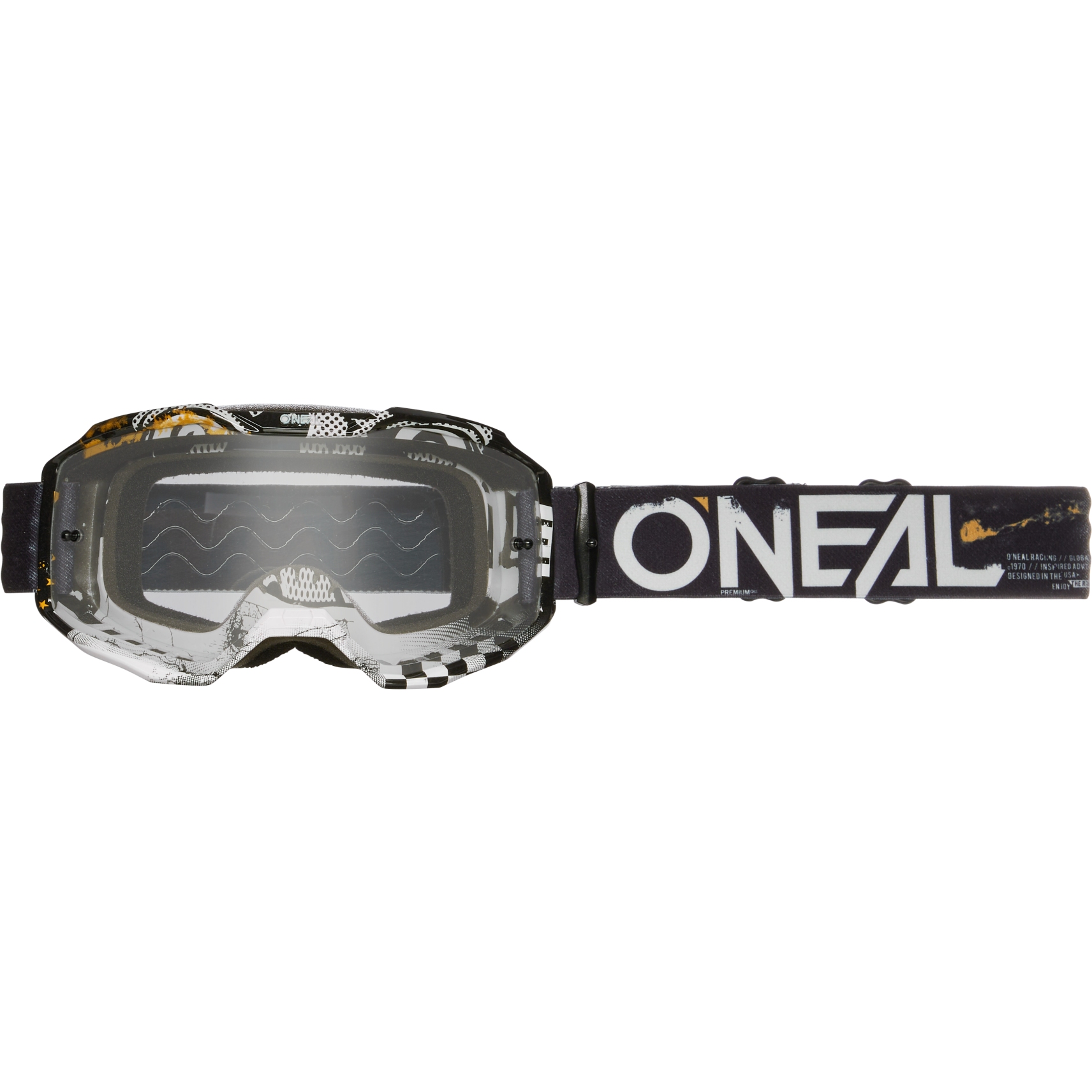 O'Neal B-10 Goggle - ATTACK V.24 Black/white - Clear | BIKE24