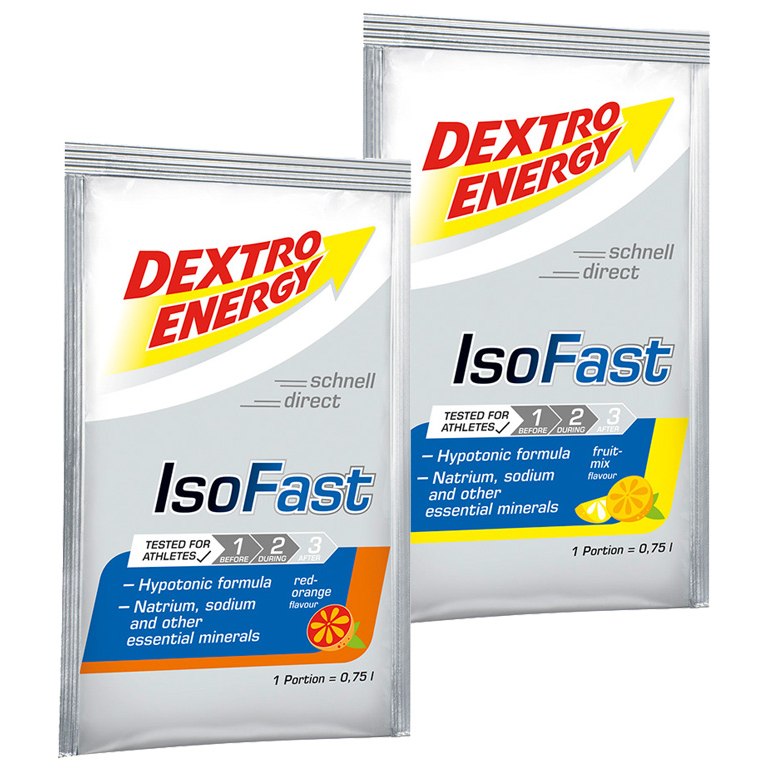 Productfoto van Dextro Energy IsoFast - Hypotonic Carbohydrate Beverage Powder - 12x56g
